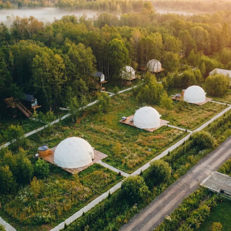 Современные домики для романтического отдыха