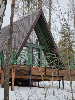 Домик A-Frame - Зеленый — фото 14