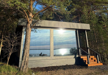 Зеркальный двухкомнатный дом с видом на море (номер 2) — фото 1
